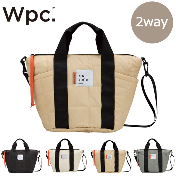 Rakuten - ＼スーパーセールポイントアップ＋クーポン／ Wpc. ONDOO キルティング 2wayトートバック NC002 トートバックハンドバック シンプル かばん カバン ショルダー はっ水加工 おしゃれブラック