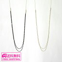 \スーパーセールP2倍+クーポン/ 【在庫限り】Kaza シンプル 2連 ロング チェーン ネックレス = (ac) メール便送料無料 細め カザ = アウトレット