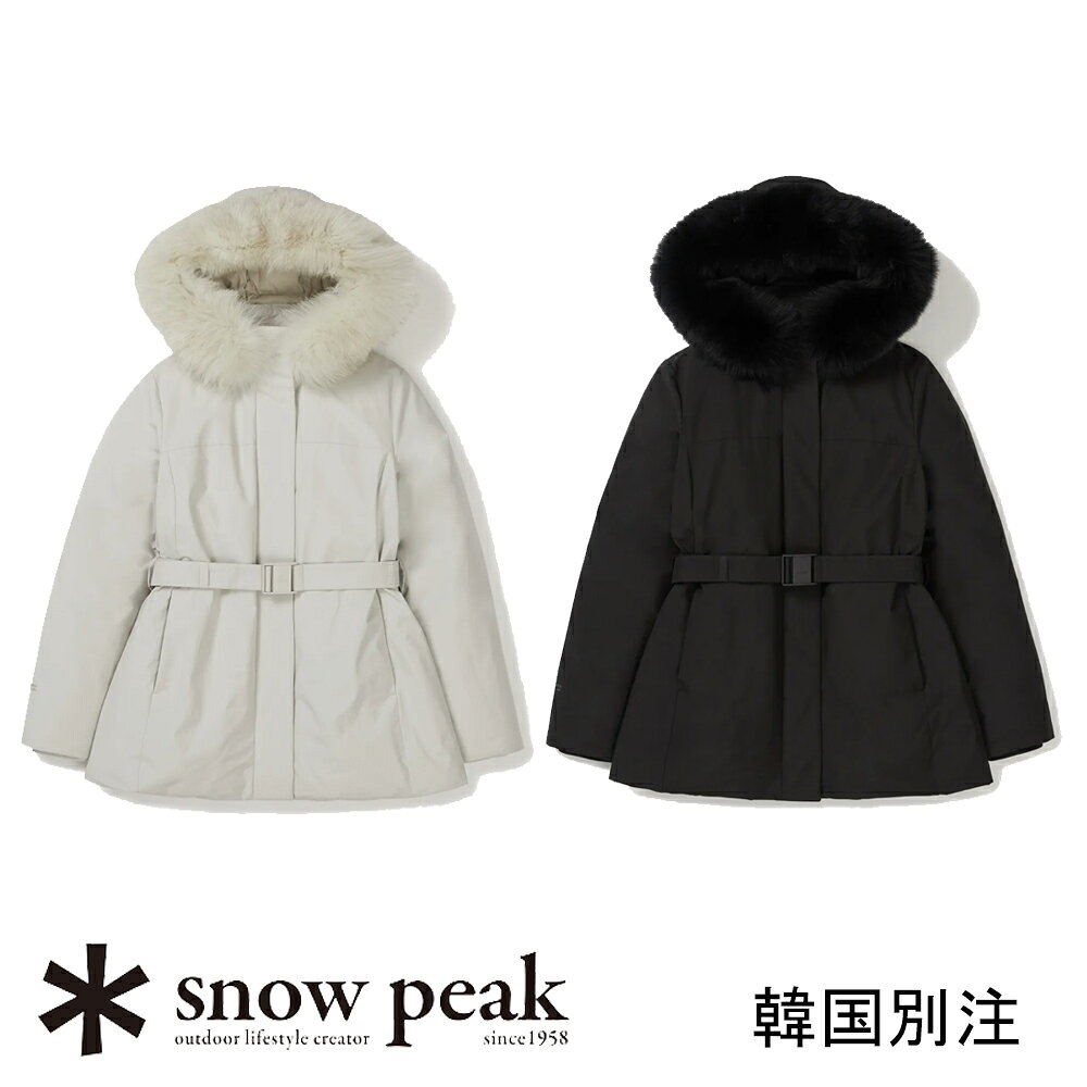 snow peak 韓国別注スノーピーク ドライピーク ウインドストッパー 女性 ヘビー ダウン ジャケットキャ..