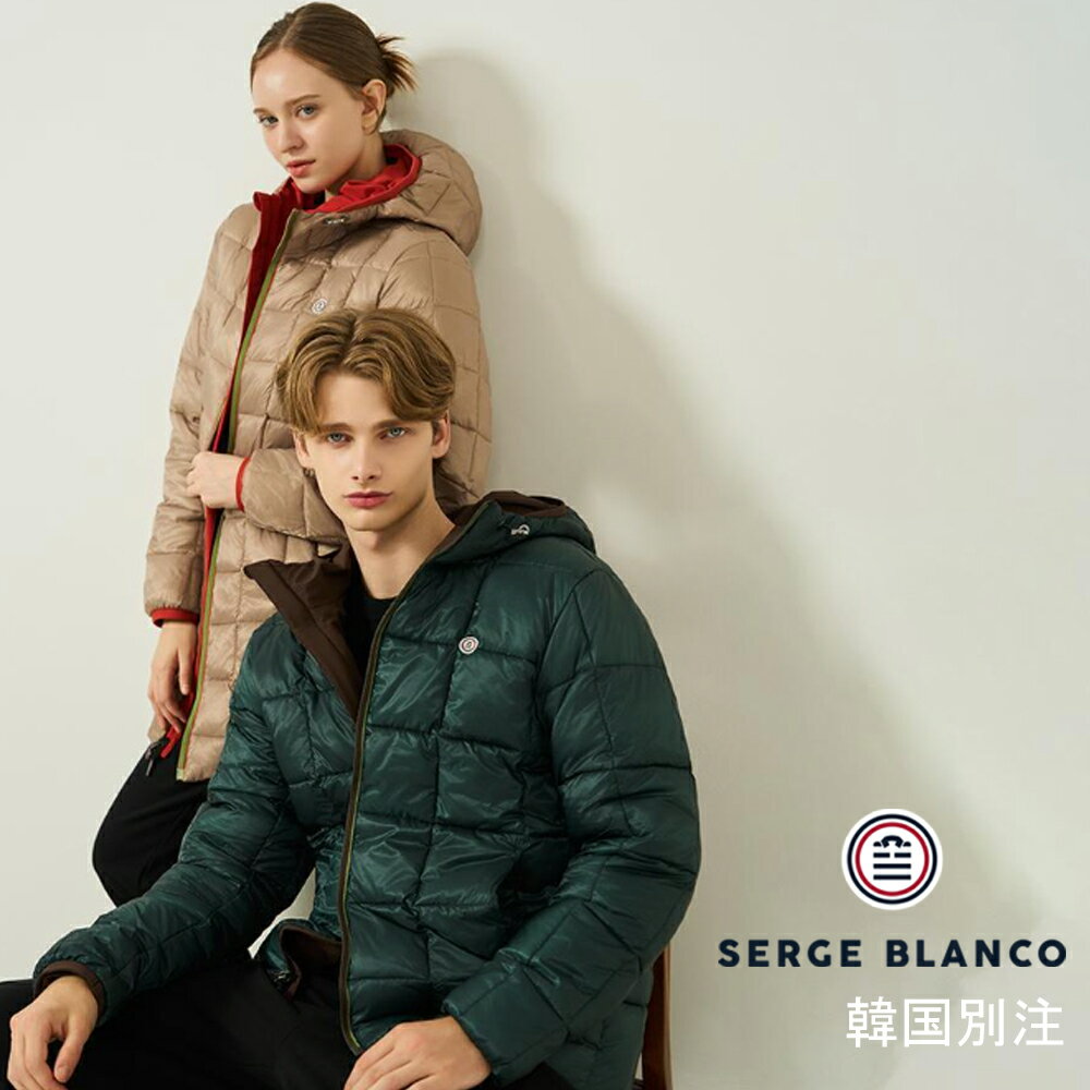 SERGE BLANCO セルジュブランコ メンズ リバーシブル ダウン ジャンパー 韓国ファッション ベーシック ..