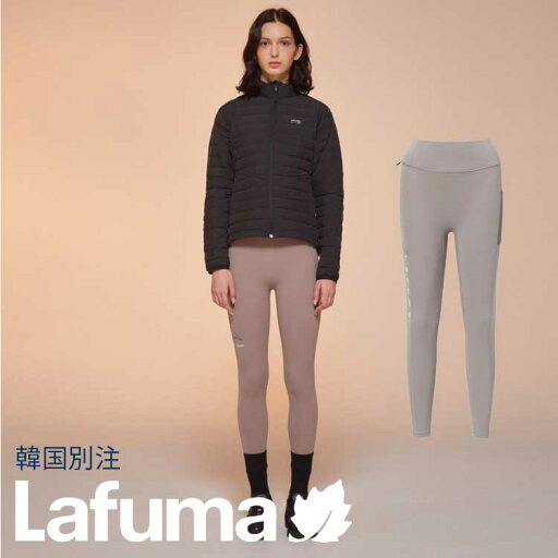 Lafuma ラフマ レディース サイドライン ロゴプリント レギンスパンツ 韓国ファッション ベーシック デイリールック Lafuma ラフマ レディース サイドライン ロゴプリント レギンスパンツ 韓国ファッション ベーシック デイリールック
