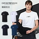 EMPORIO ARMANI 韓国別注 エンポリオ アルマーニ メンズ コットン ストレッチ シャツ ベージュ Tシャツ 韓国ファッション