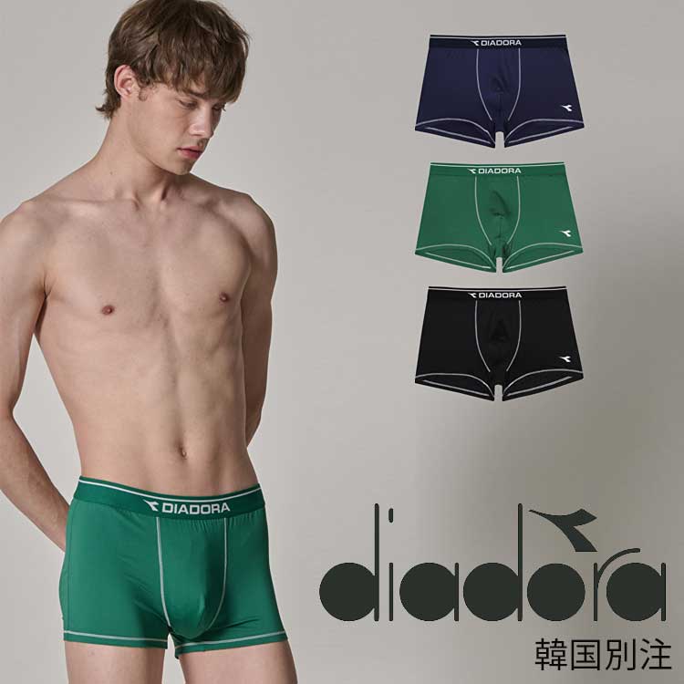 DIADORA ディアドラ メンズ 吸汗速乾 ポリスパン ドローズ 3点セット 下着 韓国ファッション ベーシック インナーウェア