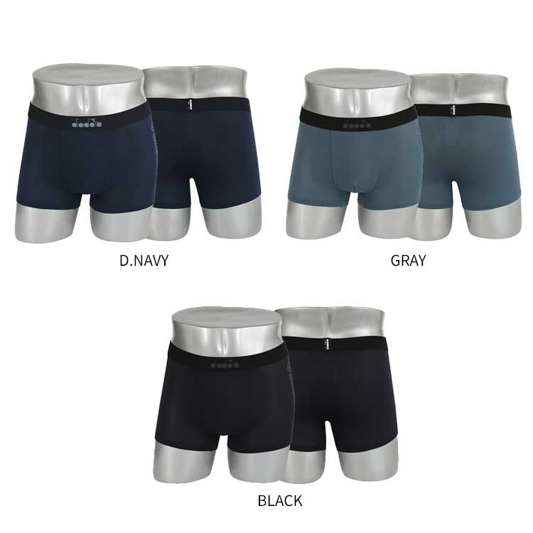 DIADORA ディアドラ メンズ ダーク エディション オールメッシュ ドロズ 3点セット ブリーフ パンティー下着 韓国ファッション ベーシック インナーウェア