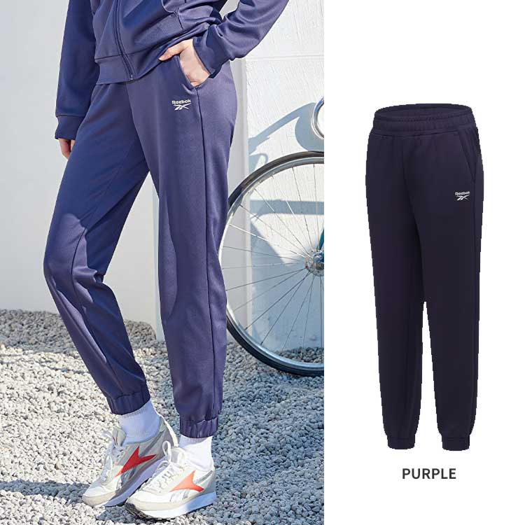 Reebok リーボック レディース ワンマイルウェア セットアップパンツ バンディング ジョガーパンツ 韓国ファッション デイリー スポーツウェア ヘルス ピラティス