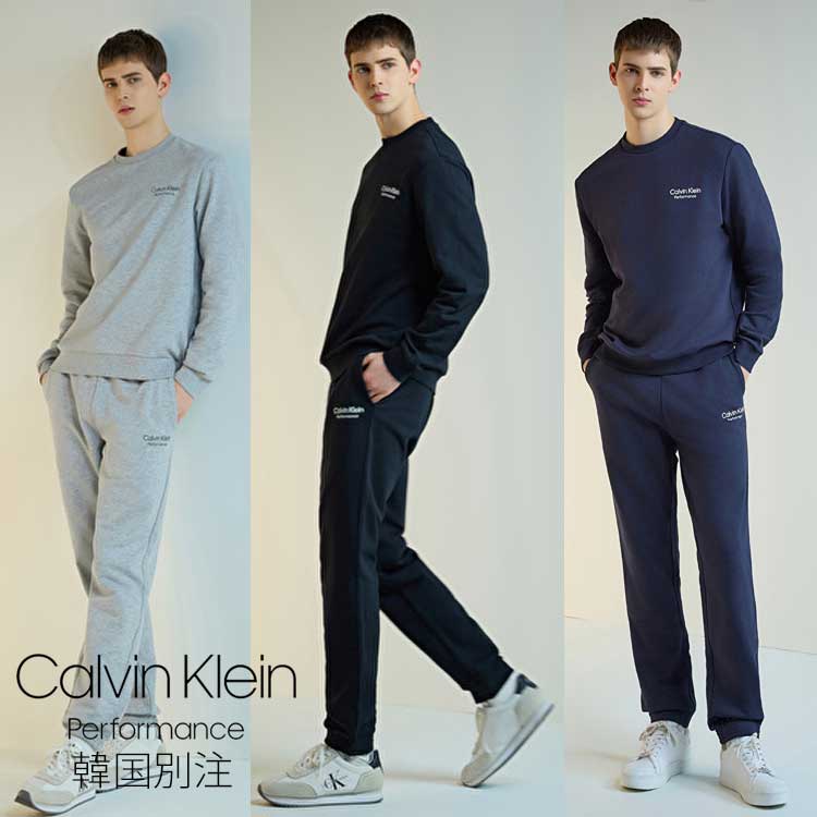 Calvin Klein カルバンクライン パフォーマンス エッセンシャル ジョガー セットアップ メンズ トレーニングウェア セット 韓国ファッション デイリーベーシック