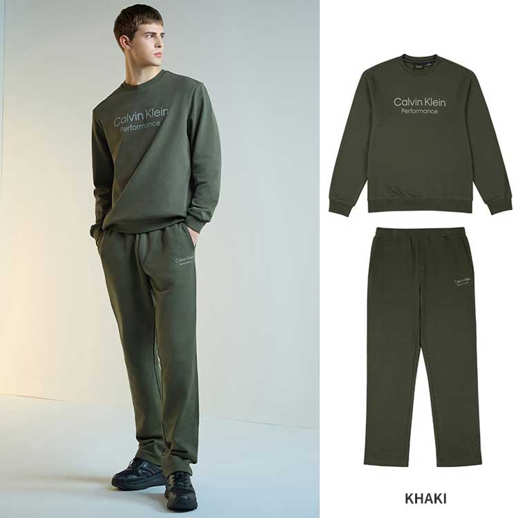 Calvin Klein カルバンクライン パフォーマンス エッセンシャル ストレート セットアップ メンズ トレーニングウェア セット 韓国ファッション デイリーベーシック