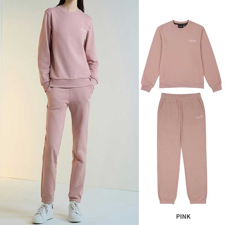 Calvin Klein カルバンクライン パフォーマンス エッセンシャル ジョガー セットアップ レディース トレーニングウェア セット 韓国ファッション デイリーベーシック
