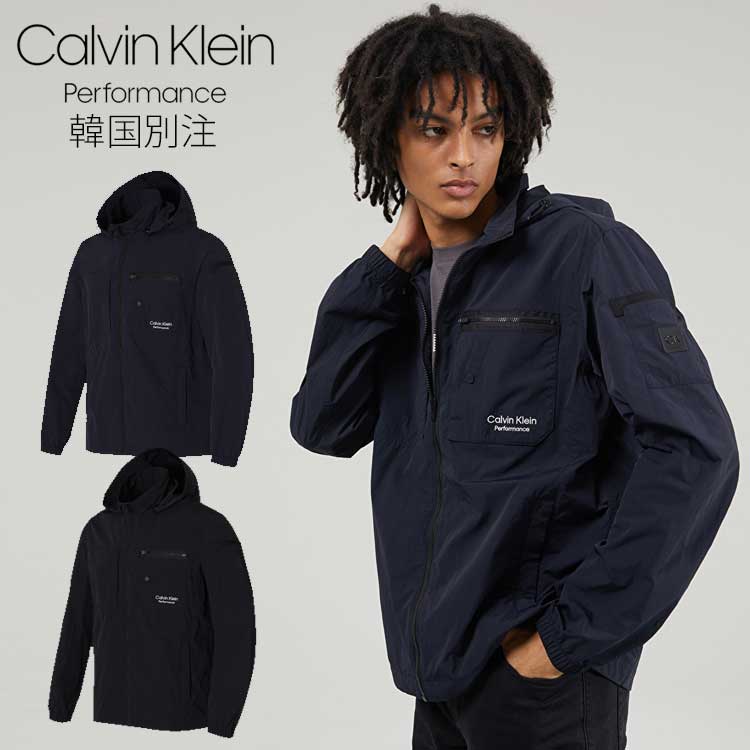 Calvin Klein カルバンクライン パフォーマンス メンズ エアライト ウインドブレーカー メンズ ジャンパー ジャケット 韓国ファッション デイリーベーシック