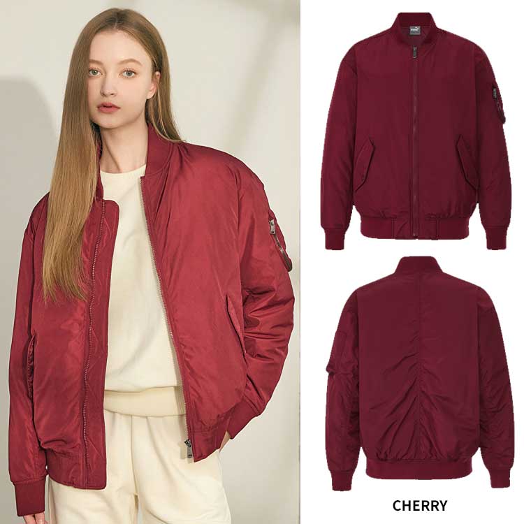 PUMA 韓国別注 プーマ スポーツ レディース ネオ ボマー ジャケット ブルゾン ジャケット 航空ジャンパー 韓国ファッション デイリールック ストリートルック