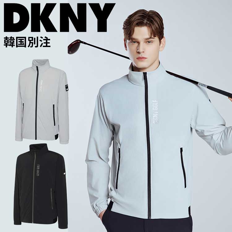DKNY 韓国別注 ゴルフ メンズ ナイロン 機能性 ウィンドブレーカージャケット 韓国ファッション ゴルフウェアセット スポーツウェア ゴルフウェア