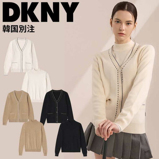 DKNY 韓国別注 ゴルフ レディース ウール ブレンド カーディガン ニット アンサンブル セット ニット カーディガン セット 韓国ファッション スポーツウェア ゴルフウェア DKNY 韓国別注 ゴルフ レディース ウール ブレンド カーディガン ニット アンサンブル セット ニット カーディガン セット 韓国ファッション スポーツウェア ゴルフウェア