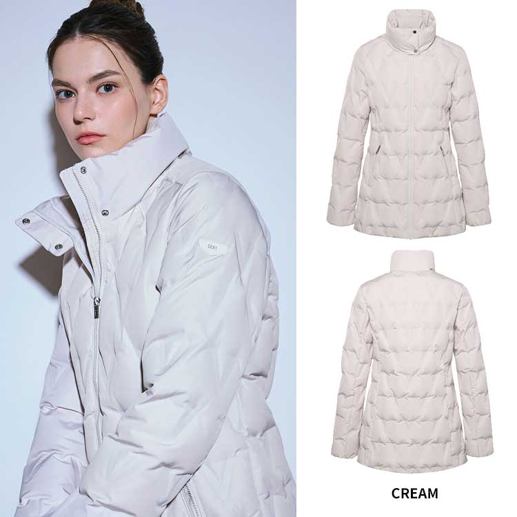 DKNY 韓国別注 ゴルフ レディース UVカット 機能性 チューブ ダックダウン ジャケット ダウンジャケット ダウンコート 韓国ファッション スポーツウェア ゴルフウェア