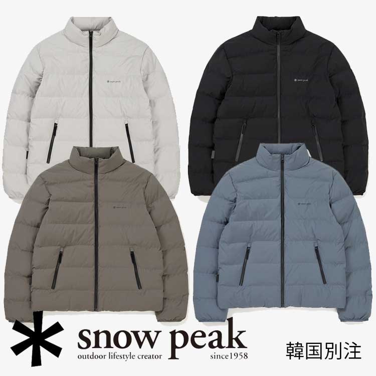 snow peak 韓国別注 スノーピーク プロ スタンドネック 軽量 ダウン ジャケット キャンプ アウトドアウェア スノーピーク アパレル韓国ファッション スポーツウェア