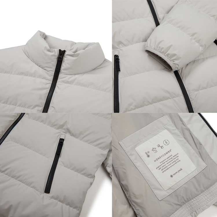 snow peak 韓国別注 スノーピーク プロ スタンドネック 軽量 ダウン ジャケット キャンプ アウトドアウェア スノーピーク アパレル韓国ファッション スポーツウェア