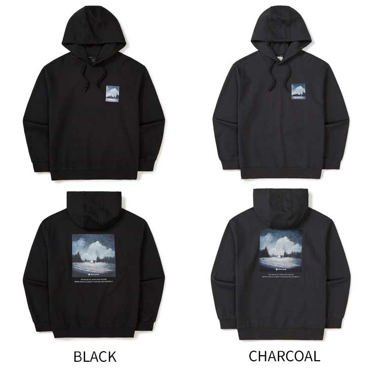 snow peak 韓国別注 スノーピーク プロランドスケープ 起毛 フード Tシャツ キャンプ アウトドアウェア スノーピーク アパレル韓国ファッション スポーツウェア