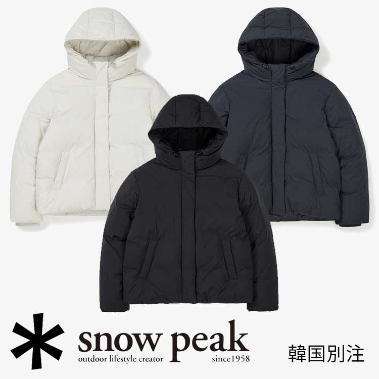 snow peak 韓国別注 スノーピーク キャンピック ウーマンズ ヘビー ダウン ジャケット キャンプ アウトドアウェア スノーピーク アパレル韓国ファッション スポーツウェア