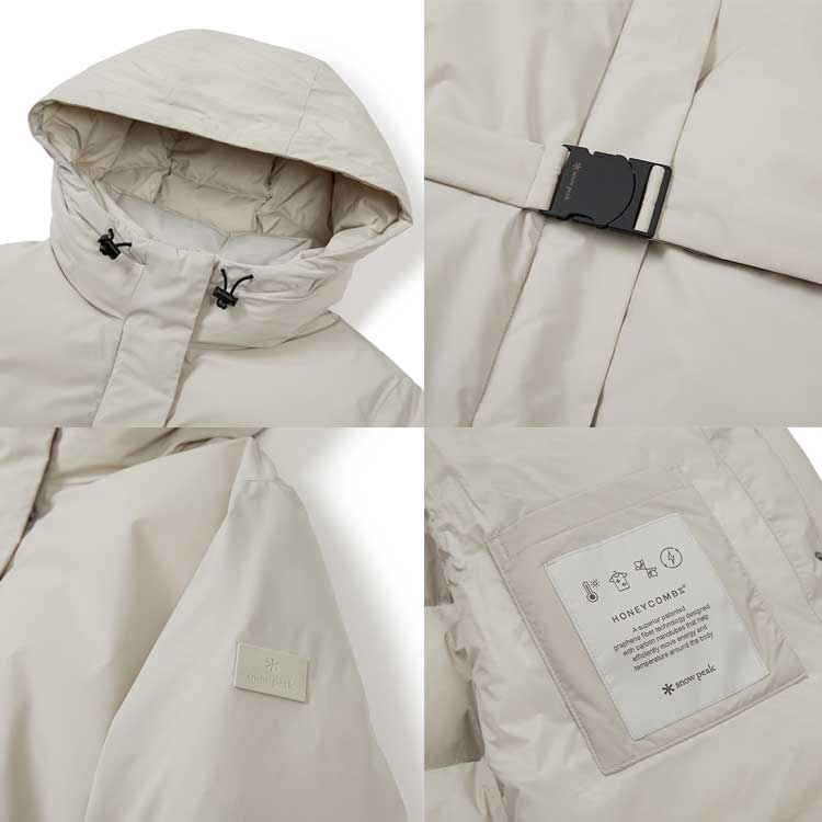 snow peak 韓国別注 スノーピーク プロ ウーマンズ グース ロング ダウン ジャケット キャンプ アウトドアウェア スノーピーク アパレル韓国ファッション スポーツウェア
