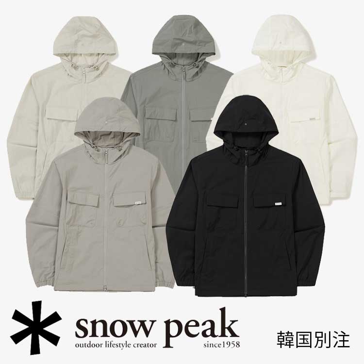 snow peak 韓国別注 スノーピーク ルートアウトポケット 風除け キャンプ アウトド アウェア スノーピーク アパレル韓国ファッション スポーツウェア