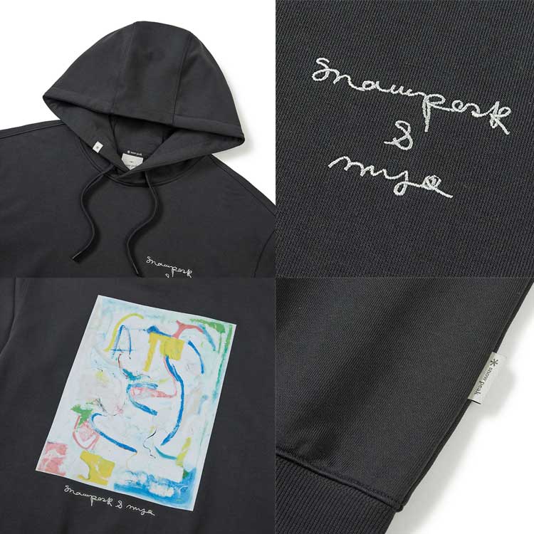 snow peak 韓国別注 スノーピーク [スノーピークXマイキュー] フードTシャツ キャンプ アウトド アウェア スノーピーク アパレル韓国ファッション スポーツウェア