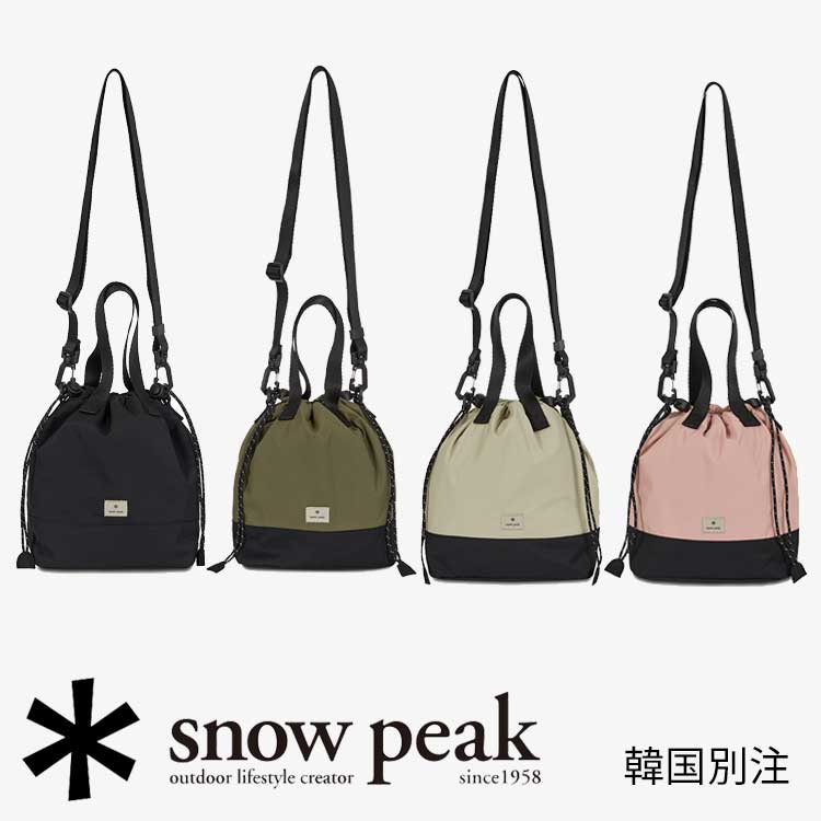 snow peak 韓国別注 スノーピーク ソフトウィル スモール バケットバッグ キャンプ アウトドアウェア スノーピーク アパレル韓国ファッション スポーツウェア