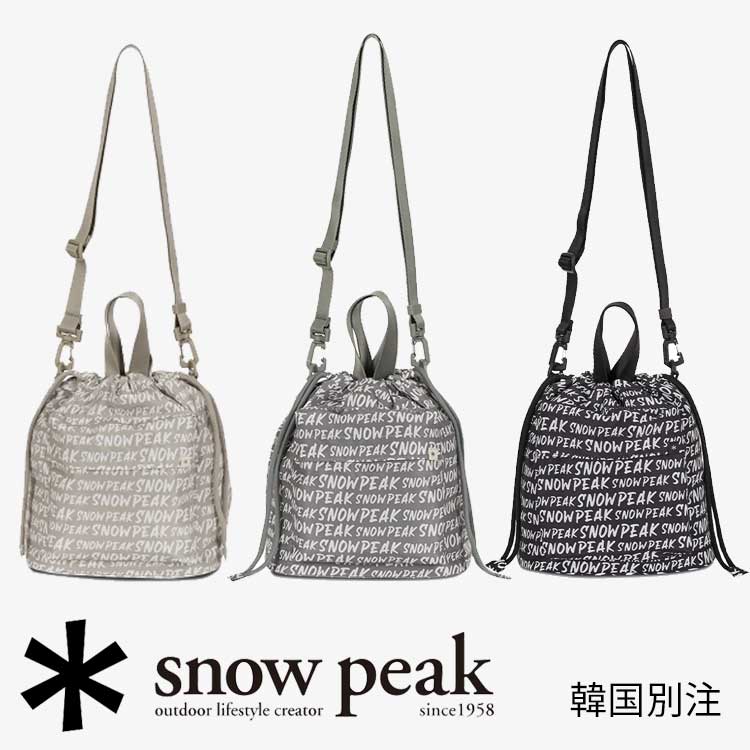 snow peak 韓国別注 スノーピーク モノズ ミディアム バケットバッグ キャンプ アウトドアウェア スノーピーク アパレル韓国ファッション スポーツウェア