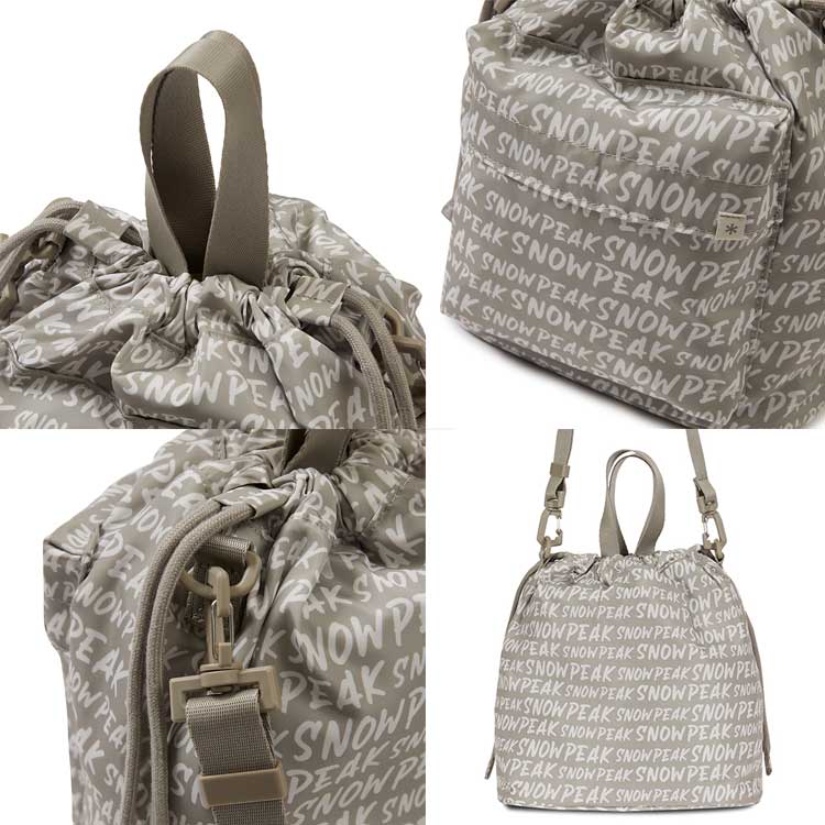 snow peak 韓国別注 スノーピーク モノズ ミディアム バケットバッグ キャンプ アウトドアウェア スノーピーク アパレル韓国ファッション スポーツウェア