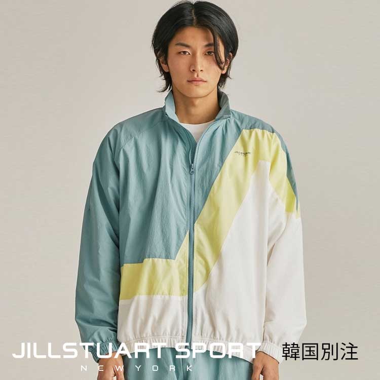 JILLSTUART SPORTS 韓国別注 ジルスチュアートスポーツ ニューヨーク モダン ユーティリティ ミント Jシグネチャー カラーブロック ユニ ウォームアップ ジャケット レディース メンズ 韓国ファッション スポーツウェア デイリルック