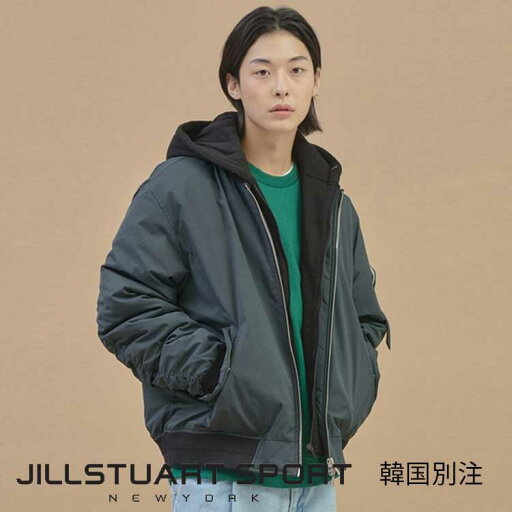 JILLSTUART SPORTS 韓国別注 ジルスチュアートスポーツ チャコール MA-1 フード着脱 ユニ 航空ジャンパー 韓国ファッション スポーツウェア デイリルック JILLSTUART SPORTS 韓国別注 ジルスチュアートスポーツ チャコール MA-1 フード着脱 ユニ 航空ジャンパー 韓国ファッション スポーツウェア デイリルック
