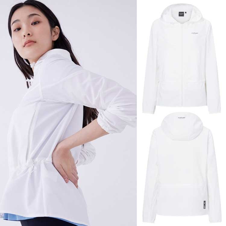 JILLSTUART SPORTS 韓国別注 ジルスチュアートスポーツ ホワイト ストリングポイント ジャケット 韓国ファッション スポーツウェア デイリルック