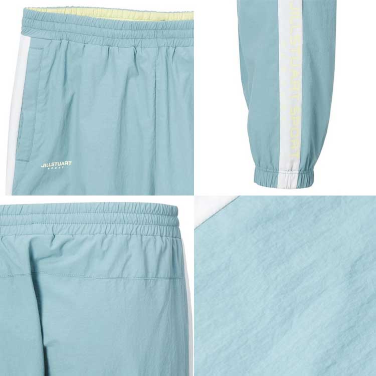 JILLSTUART SPORTS 韓国別注 ジルスチュアート スポーツ ニューヨーク モダン ユーティリティ ミント Jシグネチャー ユニ ウォームアップ ジョガーパンツ 韓国ファッション スポーツウェア デイリルック
