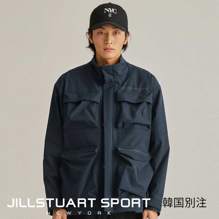 JILLSTUART SPORTS 韓国別注 ジルスチュアート ニューヨーク モダン ユーティリティ チャコール ネイビー アウトポケット メンズ ジャケット 韓国ファッション スポーツウェア デイリルック
