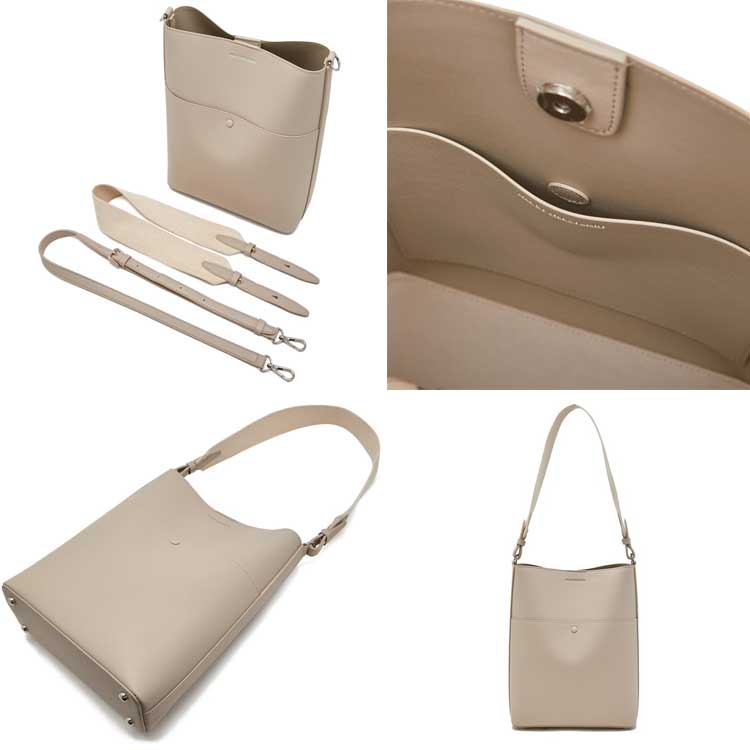 JILL BY JILLSTUART 韓国別注 ジルバイジルスチュアート レディース ベージュ ジニー ポケット クロス 兼用 ショルダーバッグ かばん 韓国ファッション デイリルック