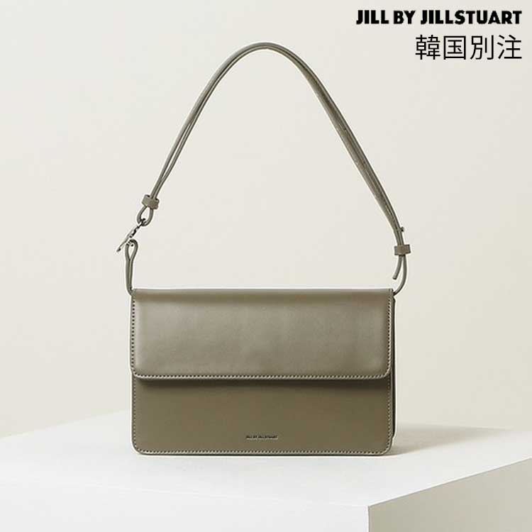 JILL BY JILLSTUART 韓国別注 ジルバイジルスチュアート レディース カーキ アモ ハート 装飾 ミディアム ショルダーバッグ かばん 韓国ファッション デイリルック