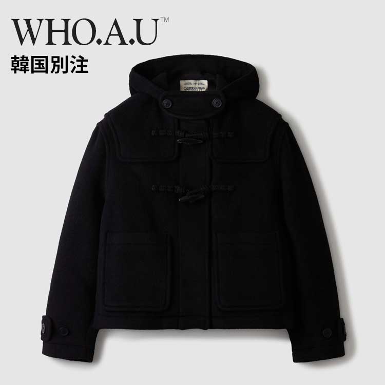 WHO.A.U 韓国別注 フーアーユー ウール ダッフル コート ジャンパー 冬ジャンパー 韓国ファッション デイリールック ストリートルック