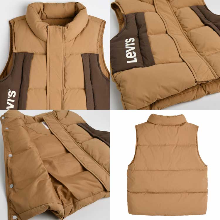LEVI'S KIDS 韓国別注 リーバイス キッズ LVC レトロ ダウンベスト ジャンパー ジュニア トトラー 韓国ファッション 子供服 冬シーズンオフ