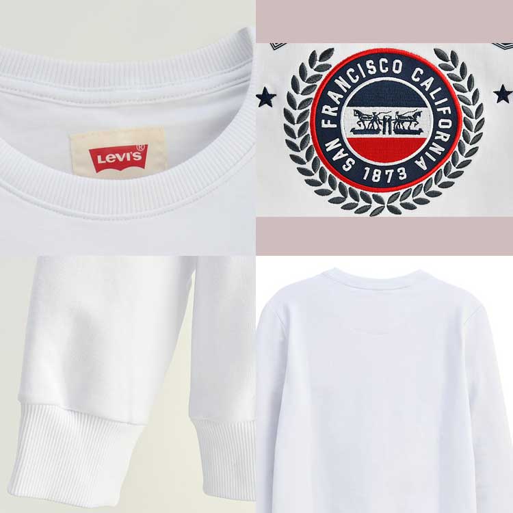 LEVI'S KIDS 韓国別注 リーバイス キッズ 直輸入 グラフィックロゴ プルオーバー マンツー マン Tシャツ ジュニア トトラー 韓国ファッション 子供服 冬シーズンオフ