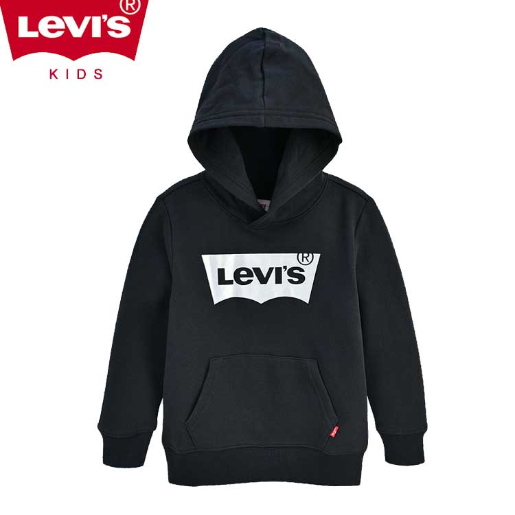 LEVI'S KIDS 韓国別注 リーバイス キッズ 直輸入 バットウィング ホイルロゴ フード マンツー マン Tシャツ ジュニア トトラー 韓国ファッション 子供服 冬シーズンオフ