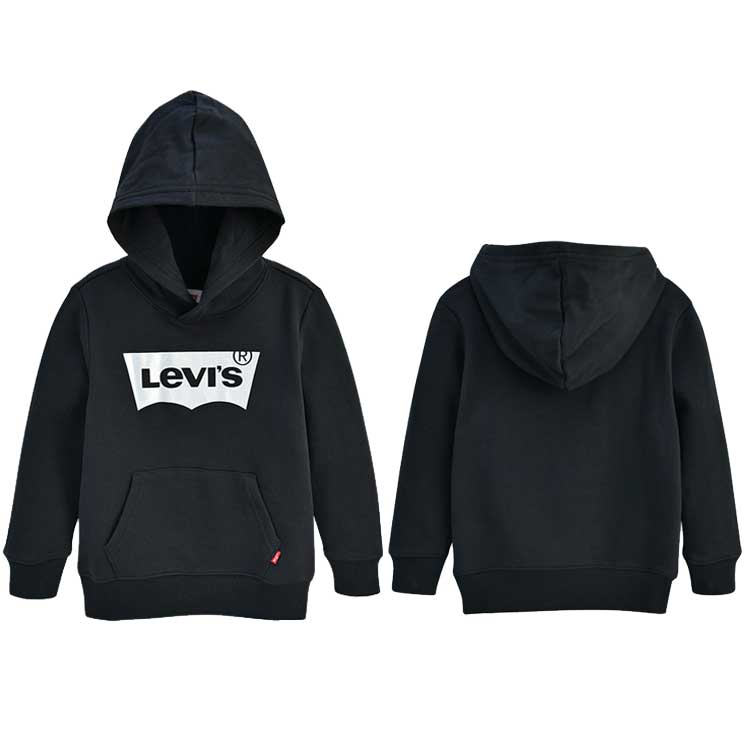 LEVI'S KIDS 韓国別注 リーバイス キッズ 直輸入 バットウィング ホイルロゴ フード マンツー マン Tシャツ ジュニア トトラー 韓国ファッション 子供服 冬シーズンオフ