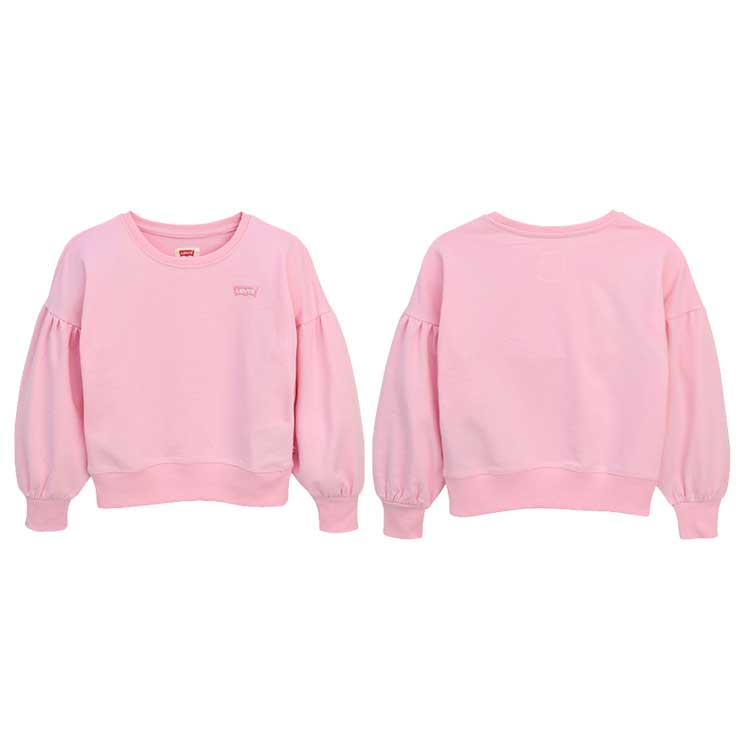 LEVI'S KIDS 韓国別注 リーバイス キッズ 直輸入 バルーンスリーブ フルオーバー Tシャツ マンツー マン Tシャツ ジュニア トトラー 韓国ファッション 子供服 冬シーズンオフ