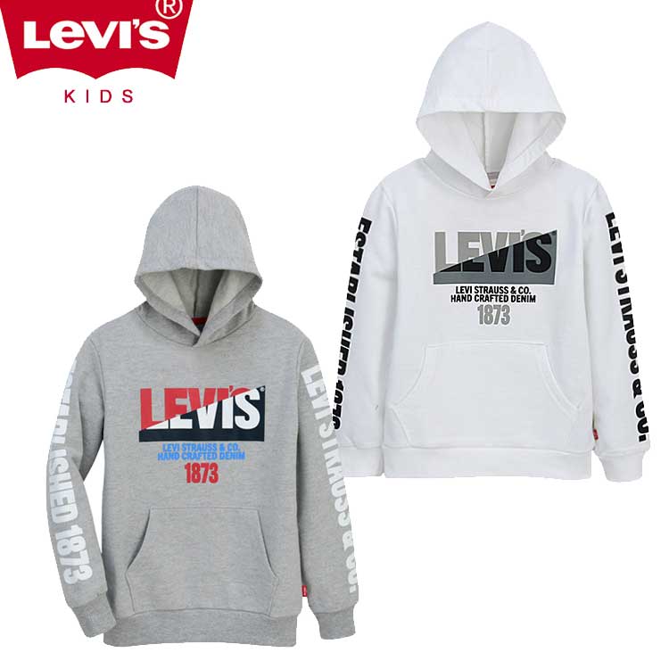 LEVI'S KIDS 韓国別注 リーバイス キッズ 直輸入モトスプリット フードTシャツ マンツー マン Tシャツ ジュニア トトラー 韓国ファッション 子供服 冬シーズンオフ