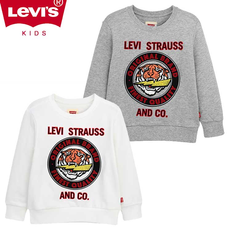 LEVI'S KIDS 韓国別注 リーバイス キッズ 直輸入 プリント プルオーバー Tシャツ マンツーマンTシャツ 韓国ファッション 子供服 冬シーズンオフ