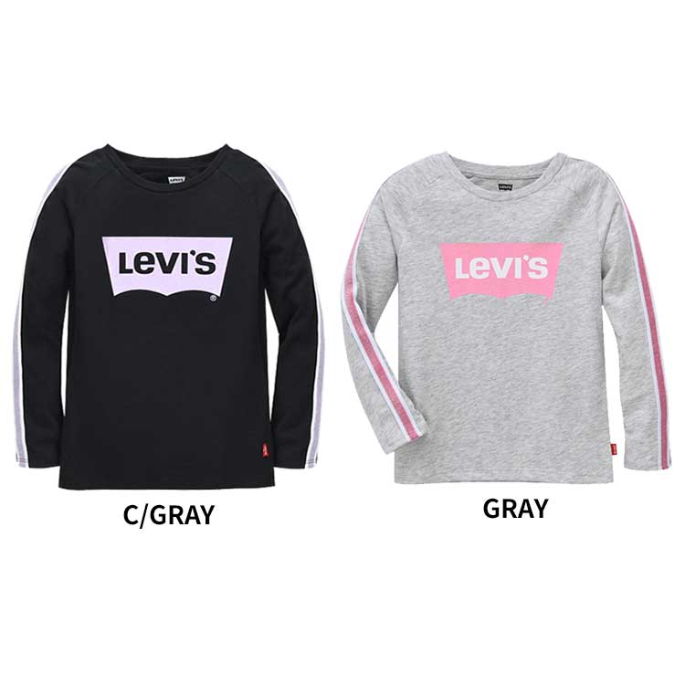 LEVI'S KIDS 韓国別注 リーバイス キッズ 直輸入 グラフィック ニットTシャツ 長袖 シャツ 韓国ファッション 子供服 冬シーズンオフ