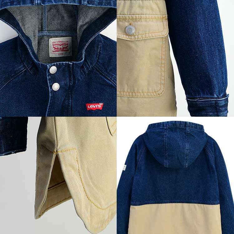 LEVI'S KIDS 韓国別注 リーバイス キッズ 直輸入 デニム カラーブロックジャケット アウター 韓国ファッション 子供服