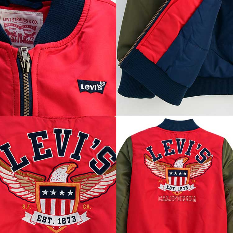 LEVI'S KIDS 韓国別注 リーバイス キッズ 直輸入 プリント ボンバー ジャケット アウター 韓国ファッション 子供服