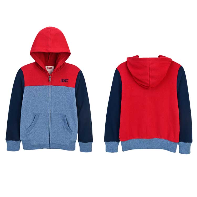 LEVI'S KIDS 韓国別注 リーバイス キッズ 直輸入 ブロック ジップアップパーカー ジャケット アウター 韓国ファッション 子供服