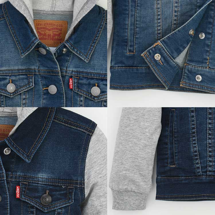 LEVI'S KIDS 韓国別注 リーバイス キッズ 直輸入インディゴ トラッカージャケット アウター 韓国ファッション 子供服