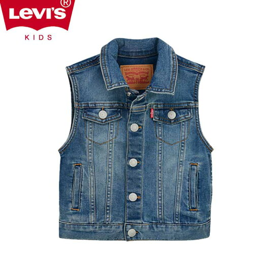 LEVI'S KIDS 韓国別注 リーバイス キッズ 直輸入 デニム ベスト ジャケット アウター 韓国ファッション 子供服 LEVI'S KIDS 韓国別注 リーバイス キッズ 直輸入 デニム ベスト ジャケット アウター 韓国ファッション 子供服