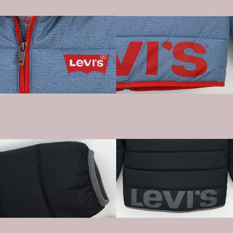 LEVI'S KIDS 韓国別注 リーバイス キッズ 直輸入 ショートフード ダウンジャケット アウター 韓国ファッション 子供服