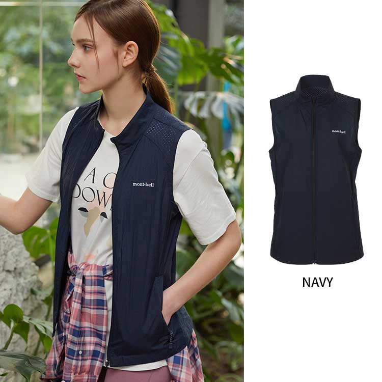 mont bell モンベル レディース 女性 テックL ウインドベスト 韓国ファッション ベーシック